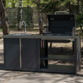 Модуль уличной кухни Helios SMART-900 Шкаф с мойкой (HS-KU01-SHM900)