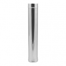 Труба дымохода Феникс 0.5 метра, ⌀120, AISI 430, 1 мм